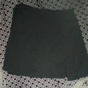 Tracy Evans Black Mini Skirt with Subtle Check